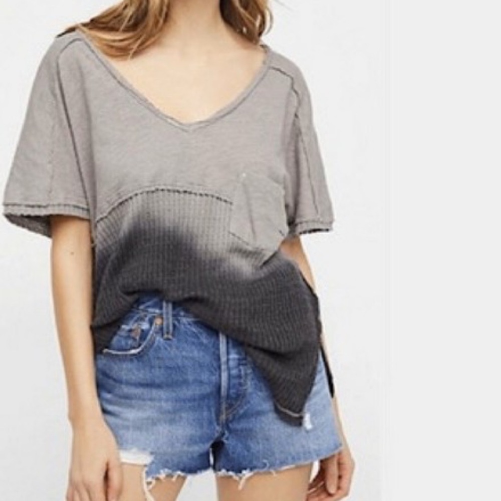 Free People we the Free Sun Dial two tone Black / Tan Top size S